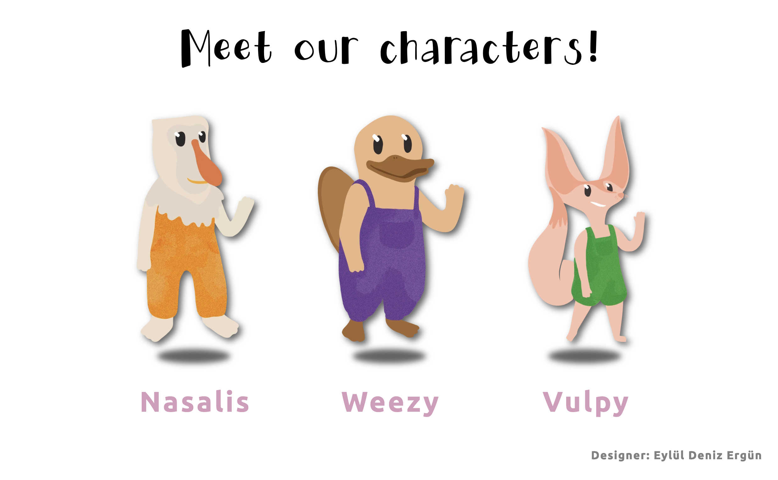 Weekiddo characters